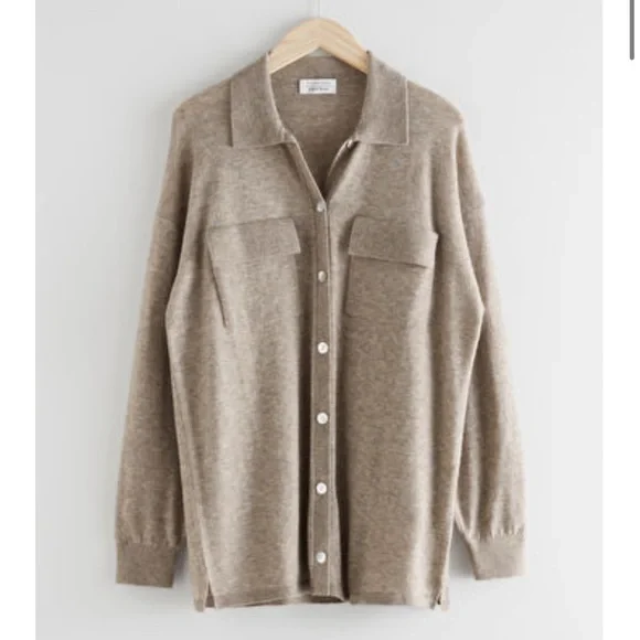 Oversized wool shirt/shacket - Picture 3 of 3